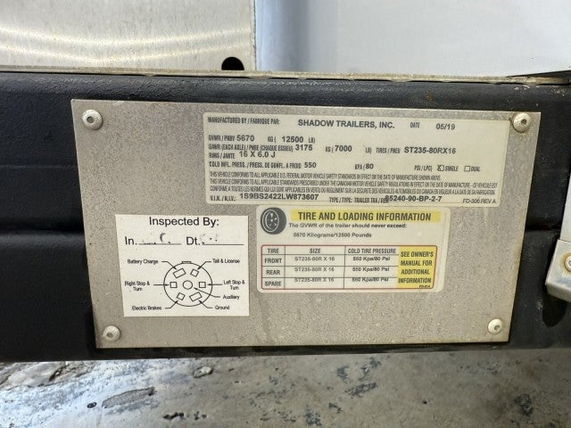 2020 SHADOW CAR HAULER Base